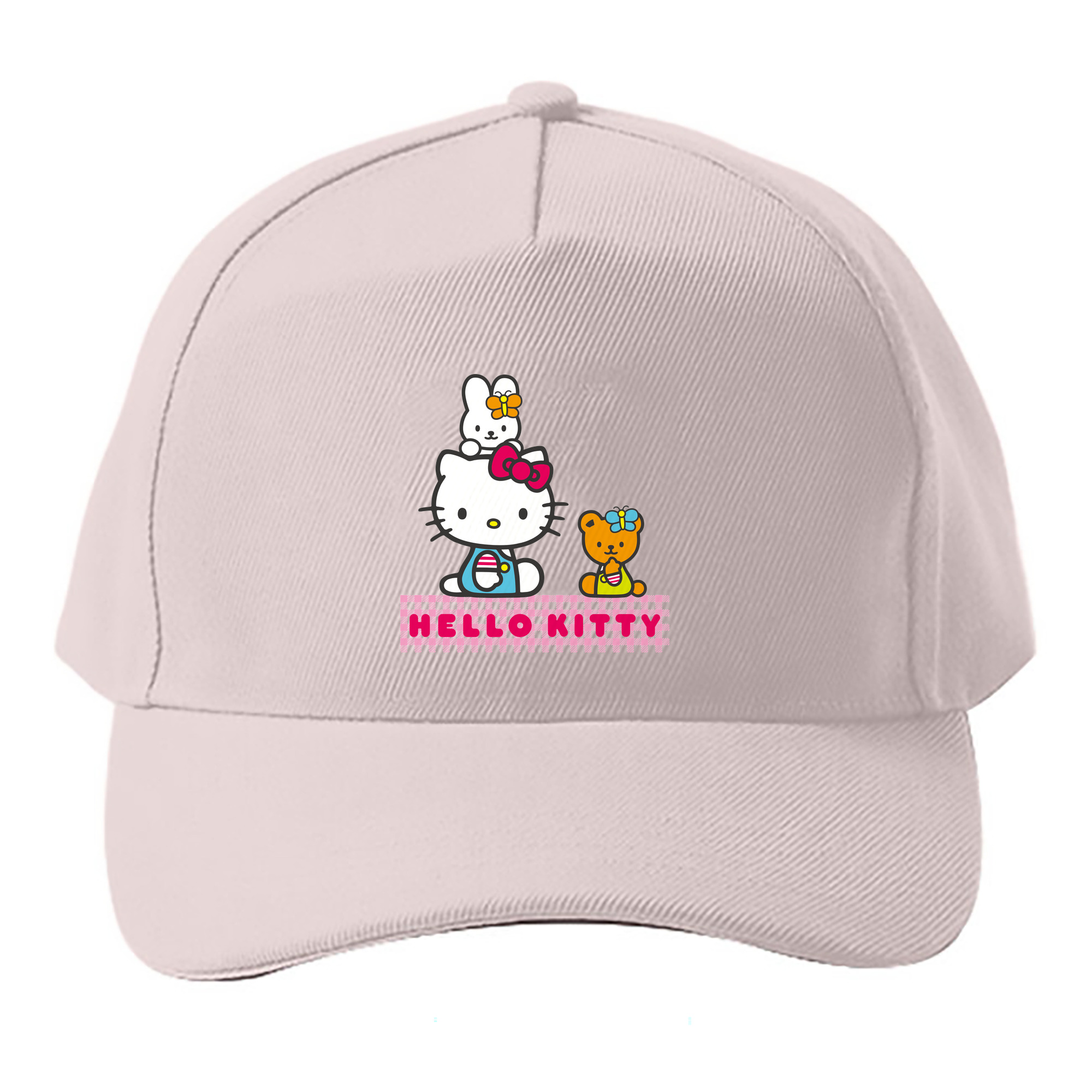 （画像用） Hello Kitty ハローキティ ベースボールキャップ 綿100％ 男女兼用 帽子 スポーツ